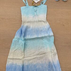 Blue and White Ombre Dress